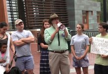 Students Protest Pipelines On Downtown Mall