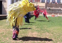 What was happening in the amphitheater last week? Art In Odd Places
