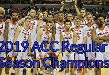 Virginia Wins ACC Regular Season Title for 4th time in 6 Years, Defeats Louisville 73-68