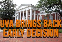 UVA Admission Adds Early Decision Option