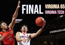 Hoos Crush Hokies 65-39